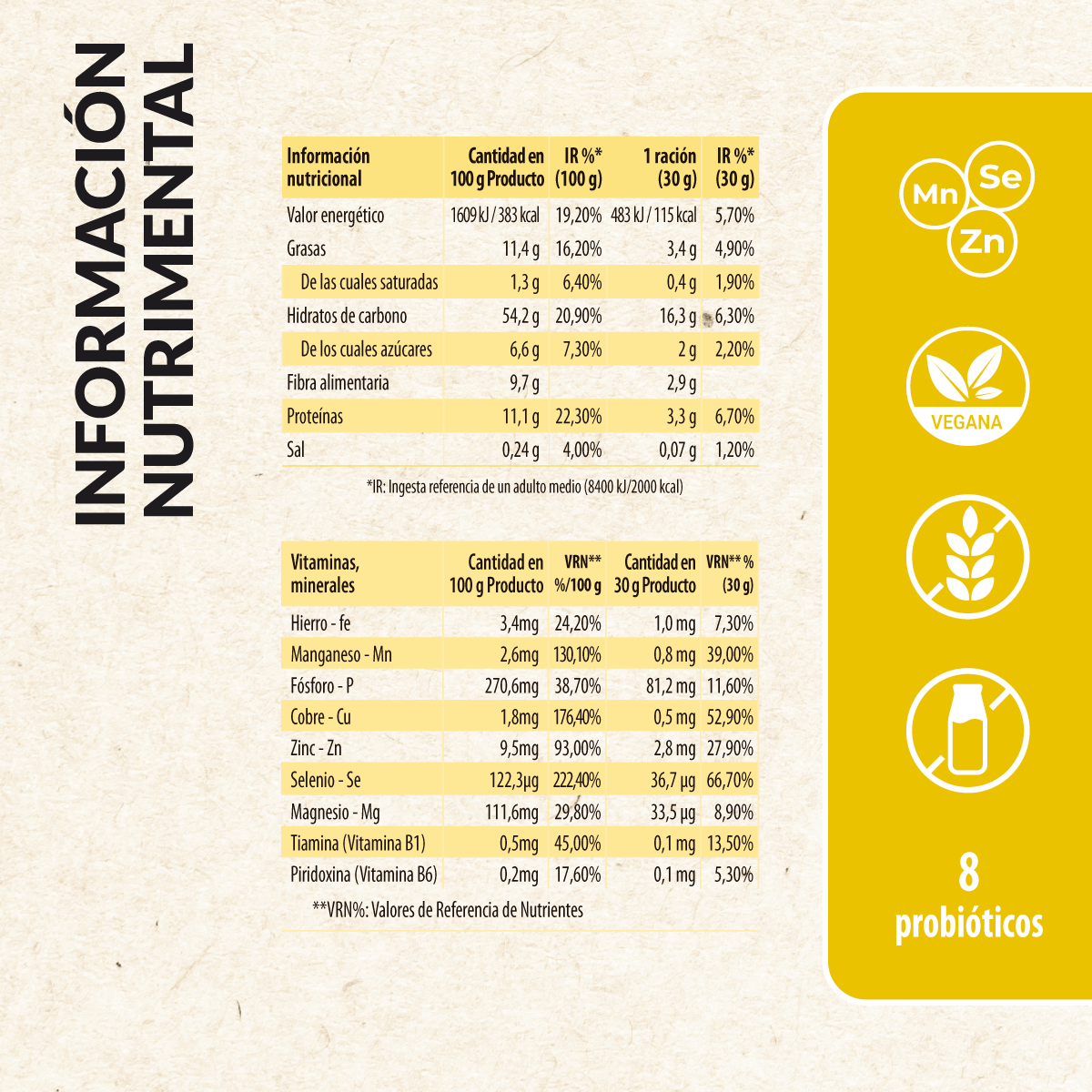 Nutrimorning Batido Orgánico (Vainilla y Manzana)