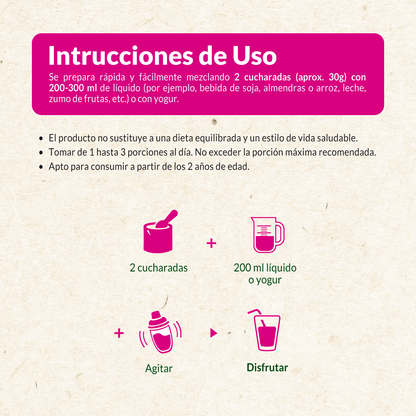 Nutriwoman Batido Orgánico (Granada y Espino Amarillo)