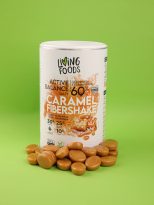 Batido de alimentos germinados y fermentados sabor caramelo.