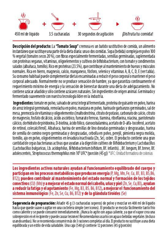 Información adicional Tomato.