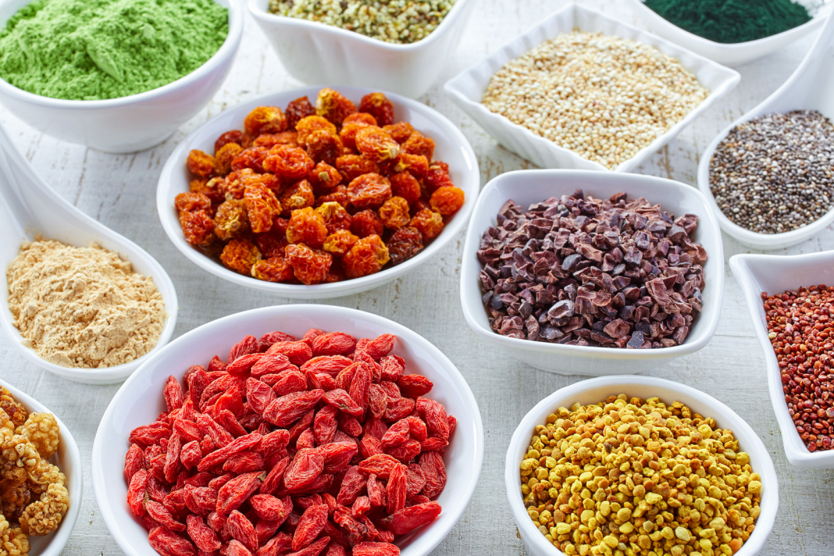 Superalimentos geminados y fermentados.